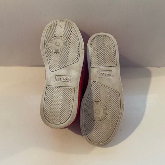 Fila Red Higtops Kids size 2 - Picture 8 of 8